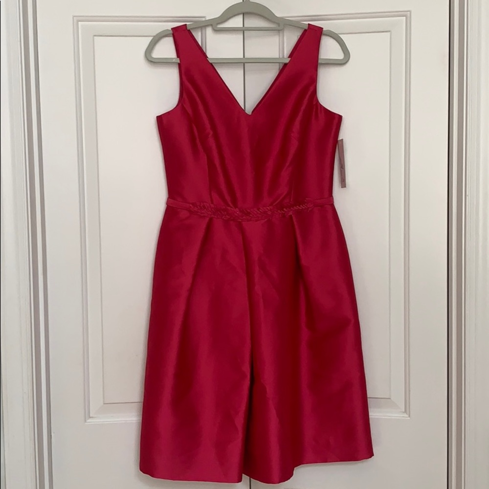 Rickie Freeman for Teri Jon fushia dress in size 8